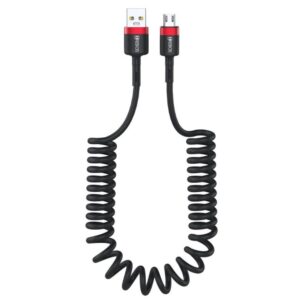 Cabo Espiral USB V8 3.1A 1.6m Turbo HREBOS HS-137