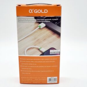 Cabo Flat USB para Micro USB V8 1 Metro 4.8A CB15-1 a'Gold