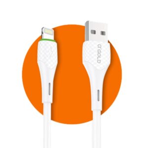Cabo USB com Lightning Turbo 5.0A 1 metro a'Gold CB07-2