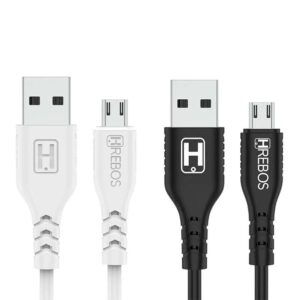 Cabo Usb x Micro USB V8 Turbo Colorido 2 metros Hrebos HS-576