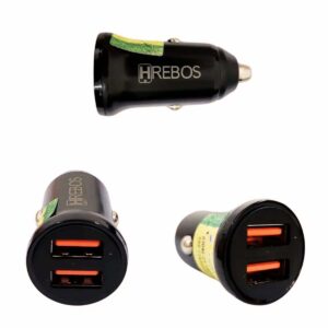 Fonte Carregador Veicular Turbo 2.0 Dupla Entrada USB HS-516
