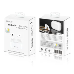 Fone de Ouvido Bluetooth Earbuds HPods Pro HREBOS EB-213