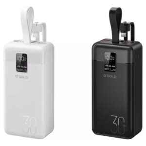 PowerBank Carregador Portátil 30.000mAh Turbo 22.5W Tipo C e Lightning a'Gold BTE-43