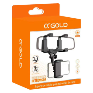 Suporte de Celular automotivo para Espelho Retrovisor - SPC-38 a'Gold