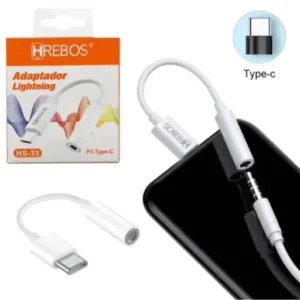 Adaptador com entrada Tipo C para P2 Hrebos HS-33